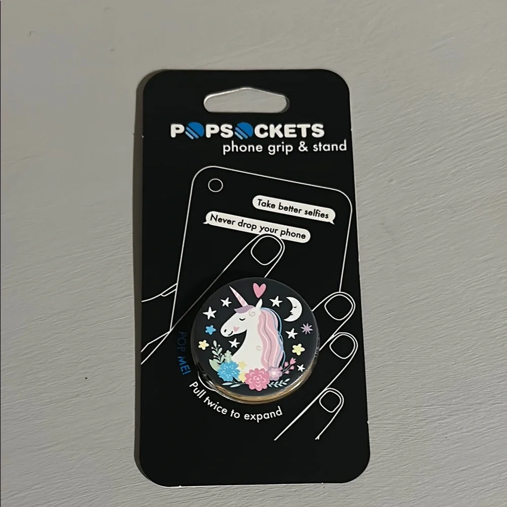 PopSocket Unicorn Phone Grip & Stand - Black